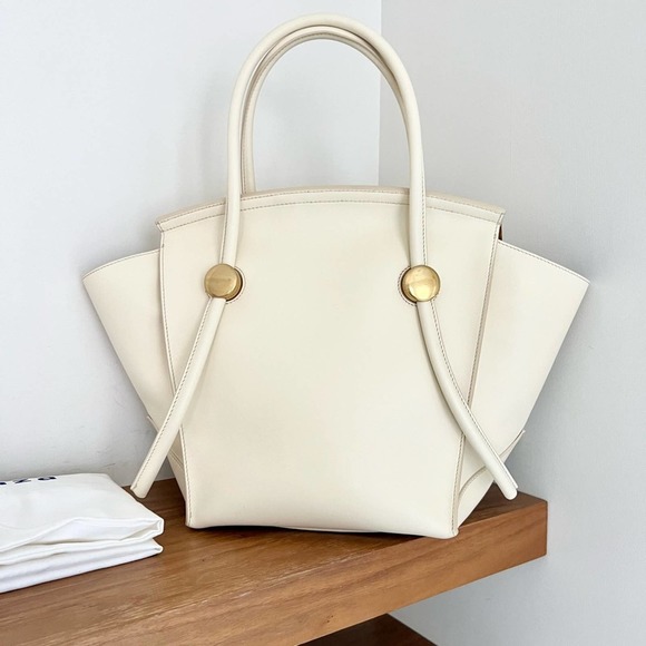 Proenza Schouler leather pipe bag cream large shoulder New with tags - Picture 9 of 16